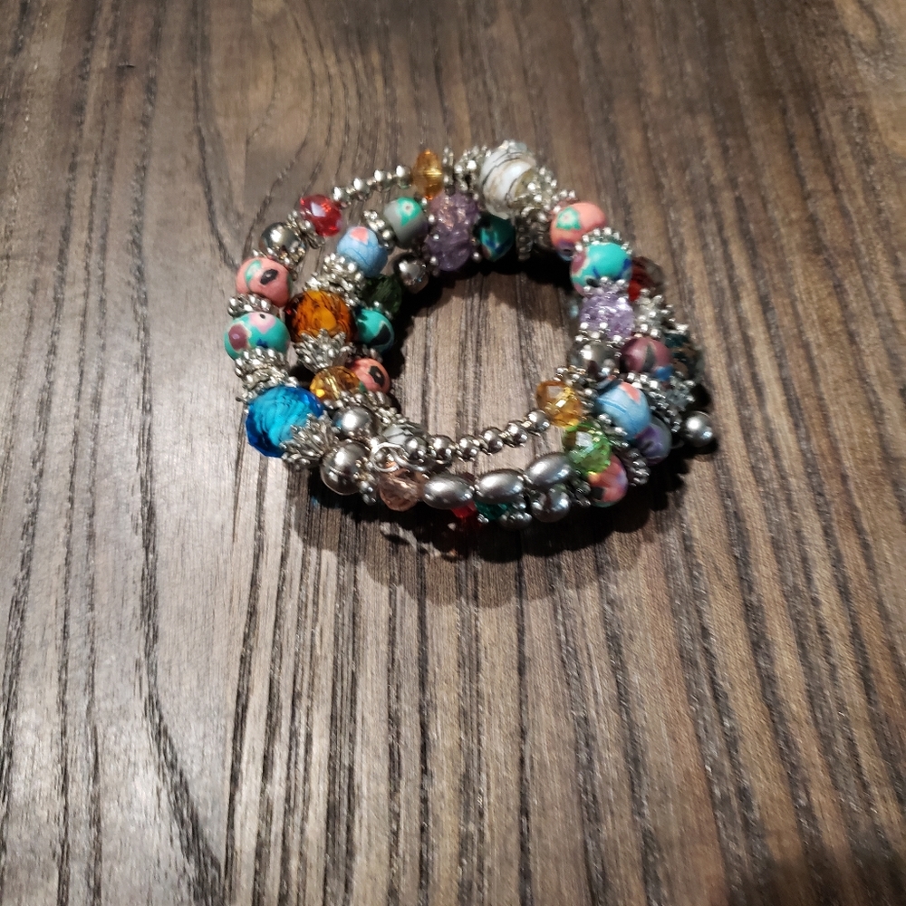 Bead wrap bracelet